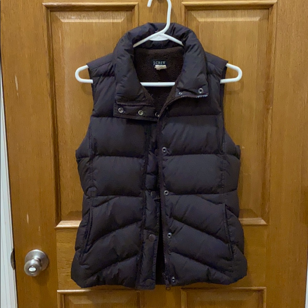 J. Crew Sherpa Lined Puffer Vest